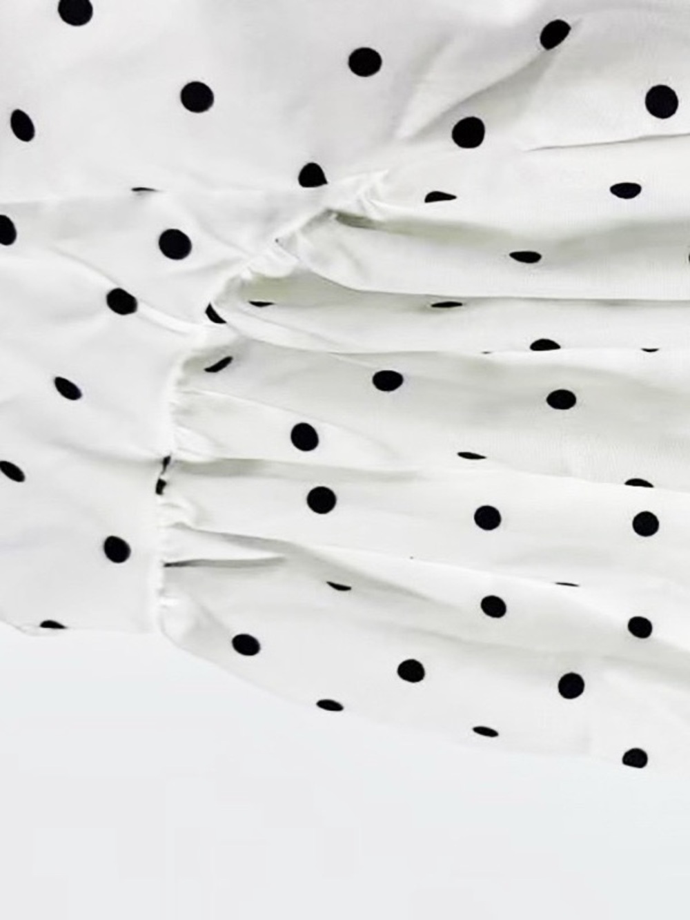 Elegant White Polka Dot Maxi Dress - Picture 14 of 16